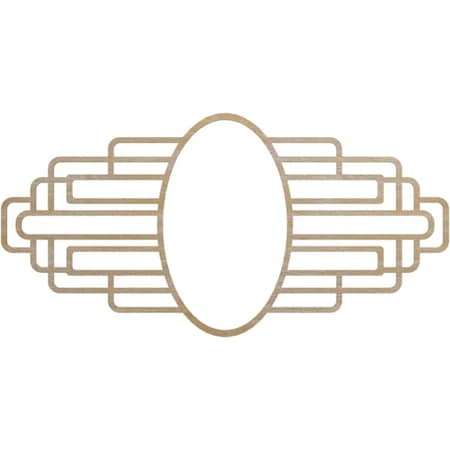 Ekena Millwork Elizabeth Wood Fretwork Pierced Ceiling Medallion, Birch, 40"W x 20"H x 11"IW x 19"IH x 1/4"T CMWP40X20X0250EBBI